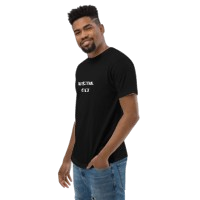 Box Tee Oversized high neck t-shirt Unisex organic "Gen Wealth Black Box Tee"