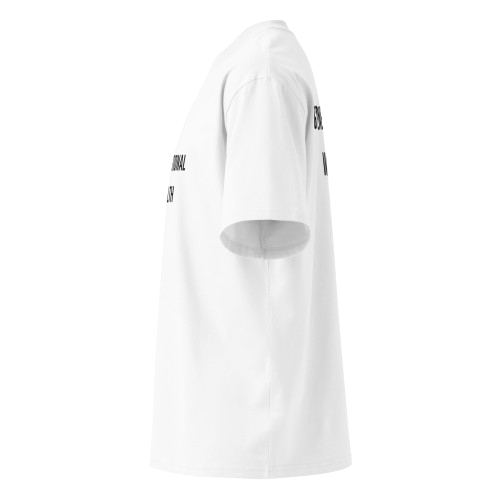 Box Tee Oversized high neck White t-shirt "Gen Wealth"