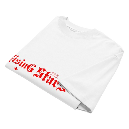 Box tee Unisex organic oversized high neck t-shirt Rising Stars