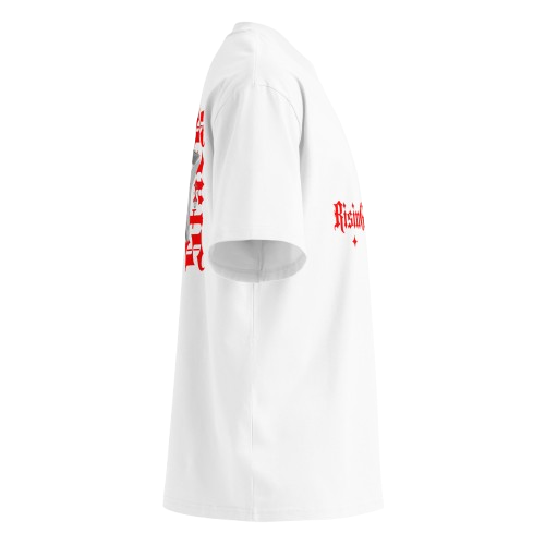 Box tee Unisex organic oversized high neck t-shirt Rising Stars