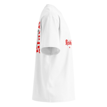 Box tee Unisex organic oversized high neck t-shirt Rising Stars